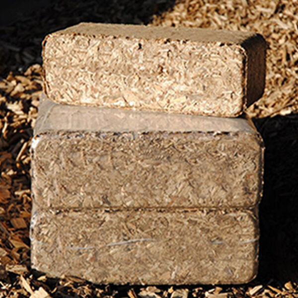 Bois compressé - 96 pack 6 briquettes