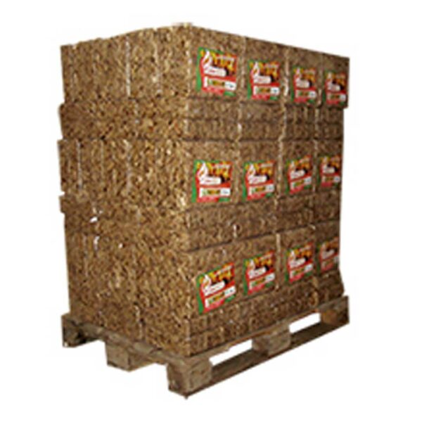 Bois compressé - 96 pack 6 briquettes – Image 2